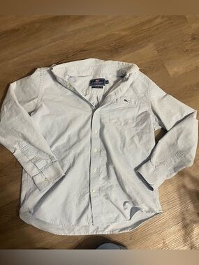 Vineyard Vines Pale Blue Button-Down slim fit tucks shirt
